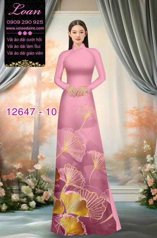 Vải áo dài hoa in 3D Vải áo dài hoa in 3D