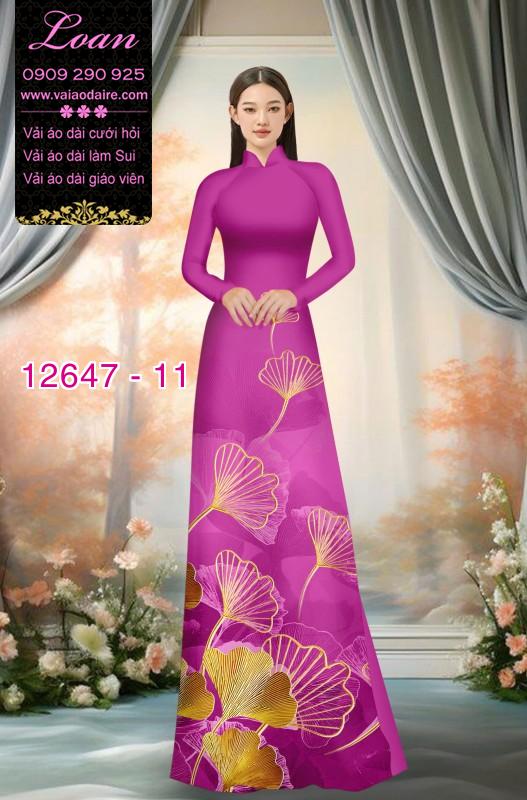 Vải áo dài hoa in 3D Vải áo dài hoa in 3D