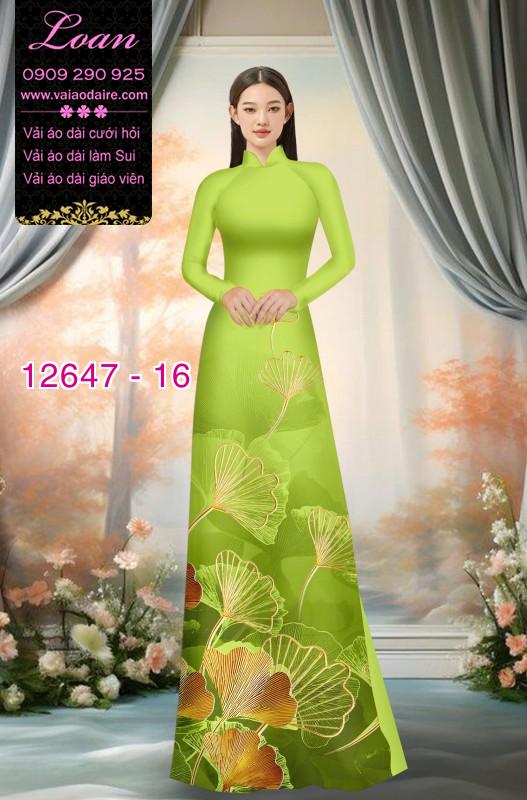 Vải áo dài hoa in 3D Vải áo dài hoa in 3D