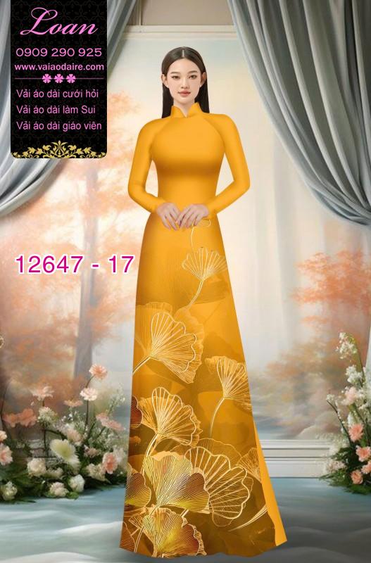 Vải áo dài hoa in 3D Vải áo dài hoa in 3D