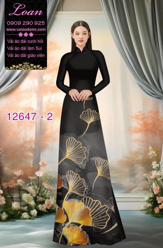 Vải áo dài hoa in 3D Vải áo dài hoa in 3D