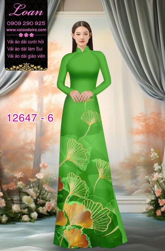 Vải áo dài hoa in 3D Vải áo dài hoa in 3D