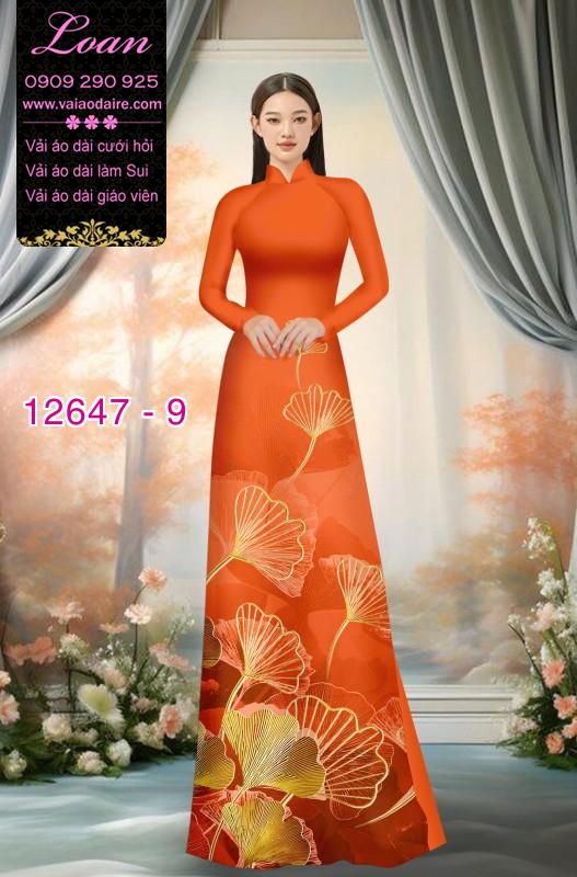 Vải áo dài hoa in 3D Vải áo dài hoa in 3D