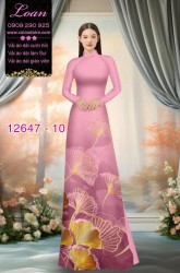 Vải áo dài hoa in 3D