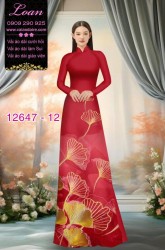 Vải áo dài hoa in 3D