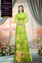 Vải áo dài hoa in 3D