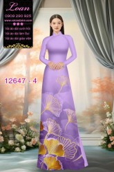 Vải áo dài hoa in 3D