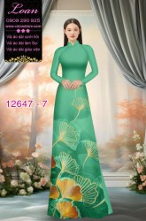 Vải áo dài hoa in 3D