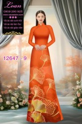 Vải áo dài hoa in 3D