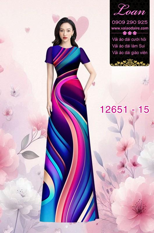 Vải áo dài lập thể, hoa văn Vải áo dài lập thể, hoa văn