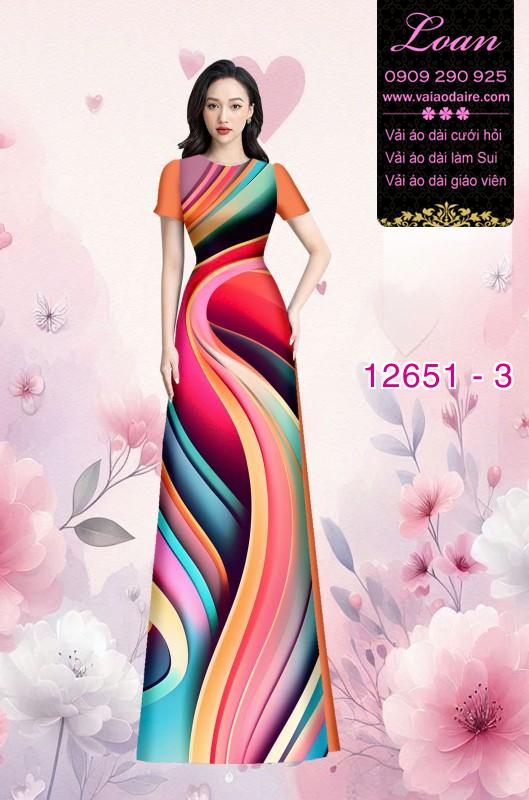 Vải áo dài lập thể, hoa văn Vải áo dài lập thể, hoa văn