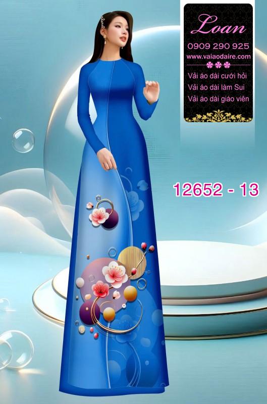 Vải áo dài hoa in 3D Vải áo dài hoa in 3D