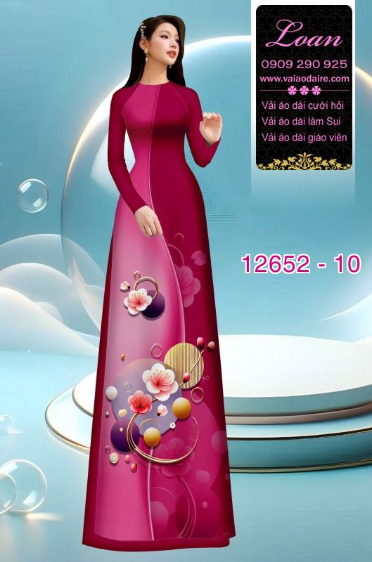 Vải áo dài hoa in 3D Vải áo dài hoa in 3D