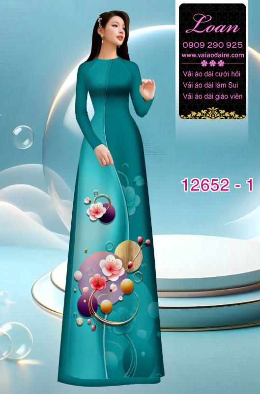 Vải áo dài hoa in 3D Vải áo dài hoa in 3D