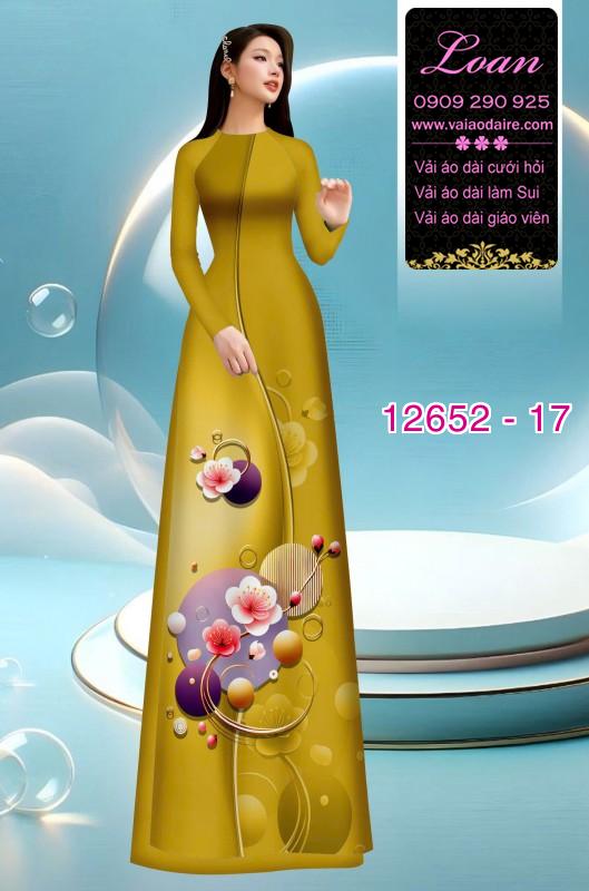 Vải áo dài hoa in 3D Vải áo dài hoa in 3D