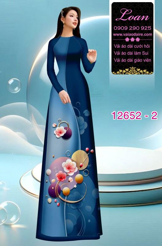 Vải áo dài hoa in 3D Vải áo dài hoa in 3D