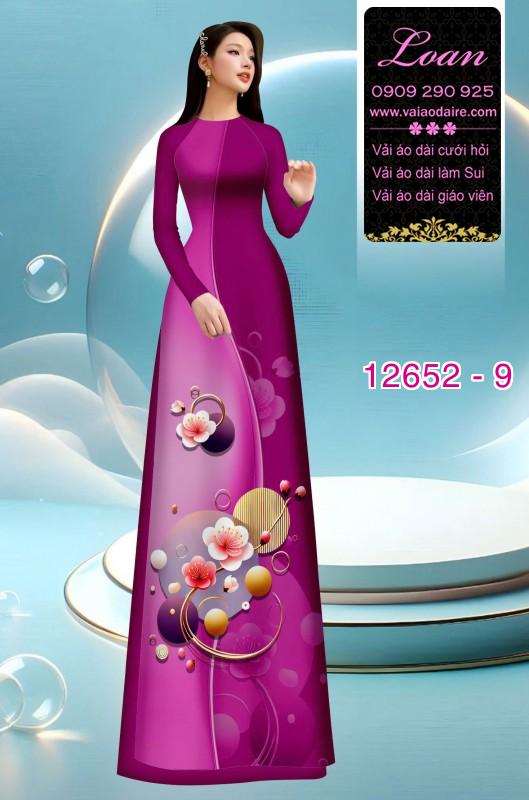 Vải áo dài hoa in 3D Vải áo dài hoa in 3D