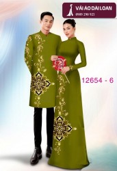 Vải áo dài cặp đôi - họa tiết hoa văn