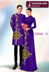 Vải áo dài cặp đôi - họa tiết hoa văn