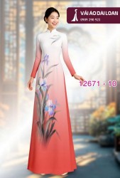 Vải áo dài hoa in 3D