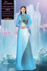 Vải áo dài họa tiết uốn lượn