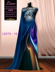 Vải áo dài ánh sáng ảo uốn lượn