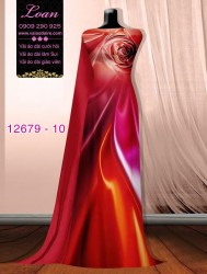 Vải áo dài ánh sáng ảo uốn lượn