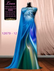 Vải áo dài ánh sáng ảo uốn lượn