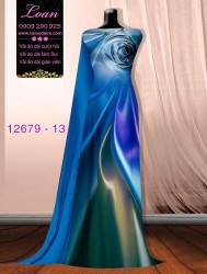 Vải áo dài ánh sáng ảo uốn lượn