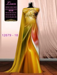 Vải áo dài ánh sáng ảo uốn lượn