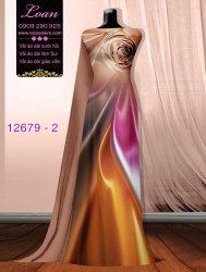 Vải áo dài ánh sáng ảo uốn lượn