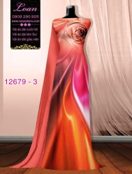 Vải áo dài ánh sáng ảo uốn lượn