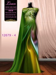 Vải áo dài ánh sáng ảo uốn lượn