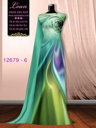 Vải áo dài ánh sáng ảo uốn lượn