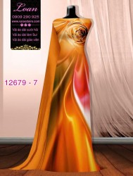 Vải áo dài ánh sáng ảo uốn lượn