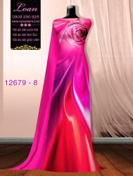 Vải áo dài ánh sáng ảo uốn lượn