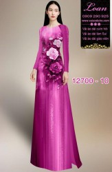 Vải áo dài hoa in 3D