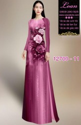 Vải áo dài hoa in 3D