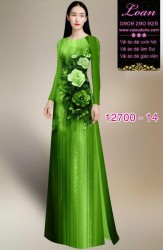 Vải áo dài hoa in 3D