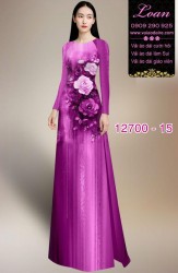 Vải áo dài hoa in 3D