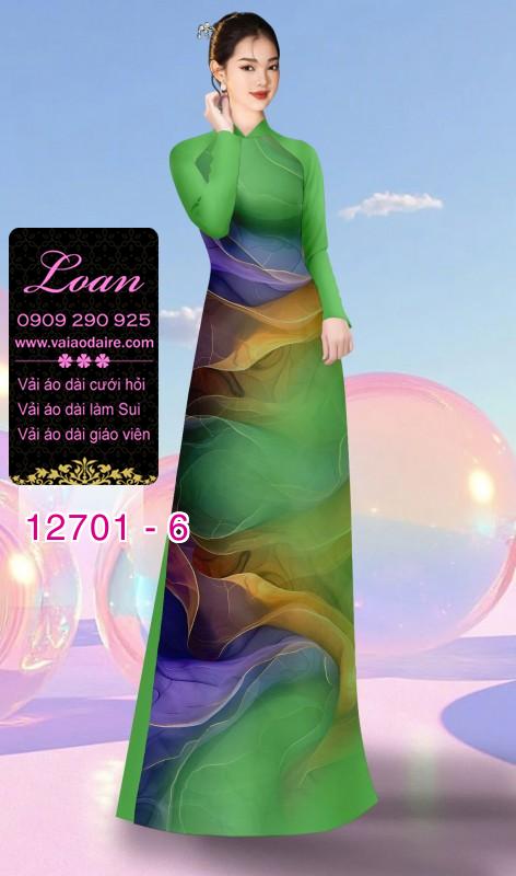 Vải áo dài vệt màu độc đáo