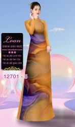 Vải áo dài vệt màu độc đáo