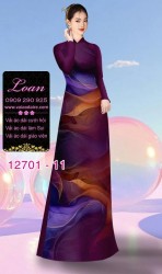 Vải áo dài vệt màu độc đáo