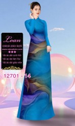 Vải áo dài vệt màu độc đáo