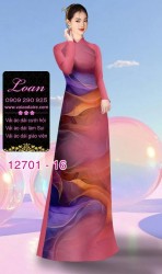 Vải áo dài vệt màu độc đáo