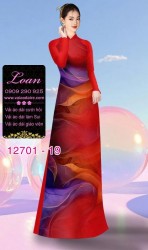 Vải áo dài vệt màu độc đáo