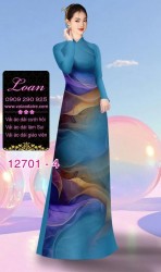 Vải áo dài vệt màu độc đáo