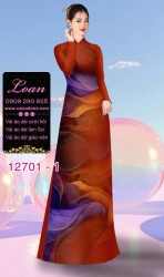 Vải áo dài vệt màu độc đáo