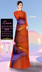 Vải áo dài vệt màu độc đáo