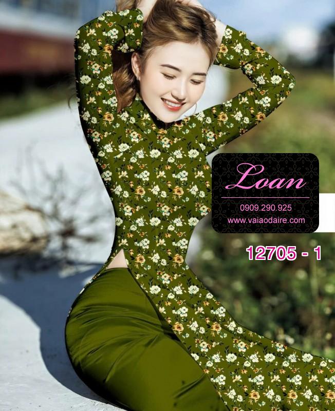 Vải áo dài hoa nhí